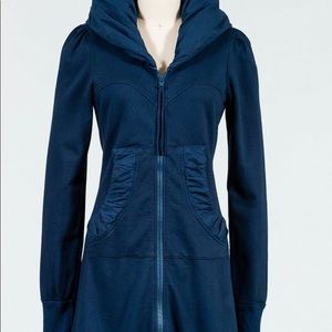 Long Cloak Hoodie - Midnight Navy